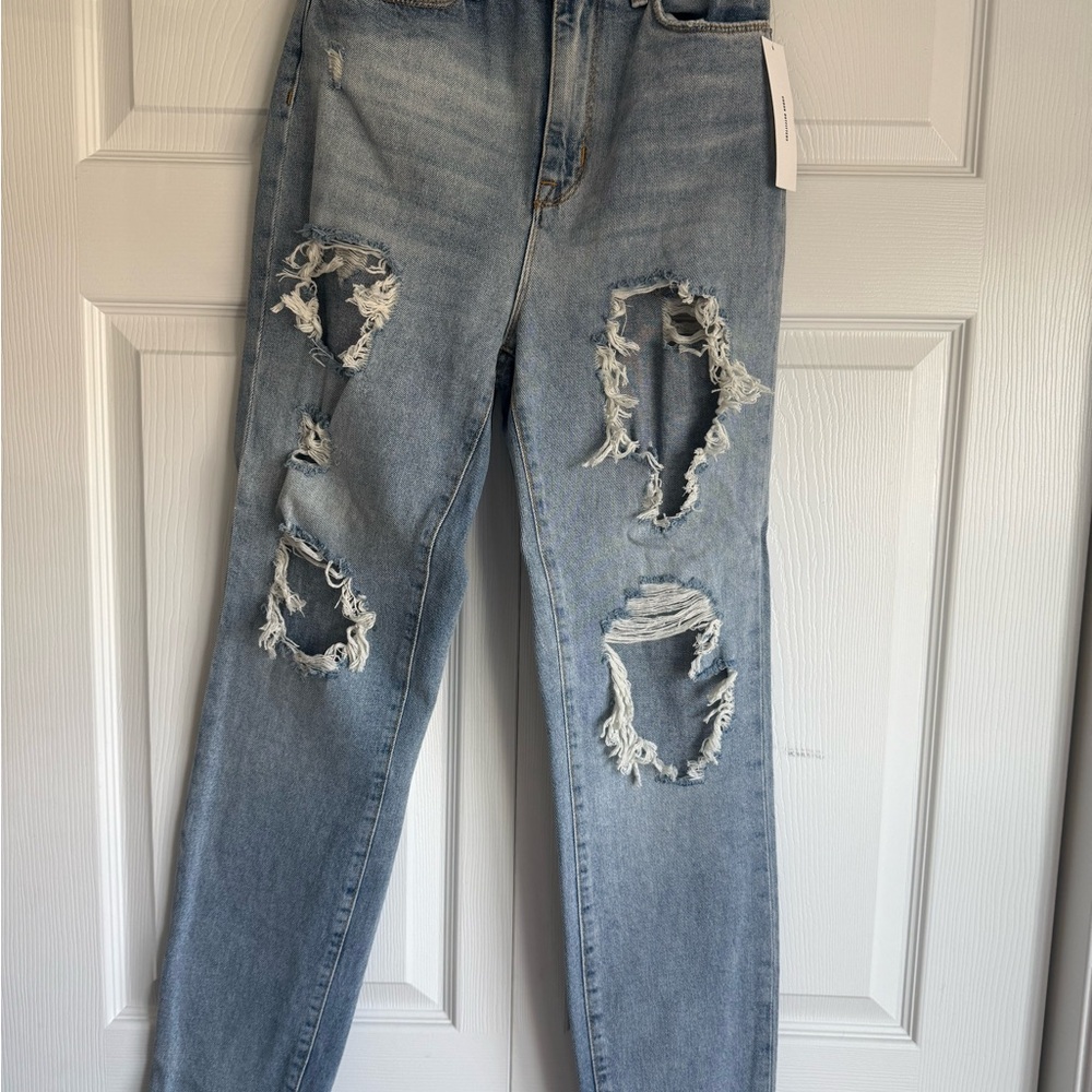 Urban Outfitters Light Blue Distressed Boyfriend Jeans